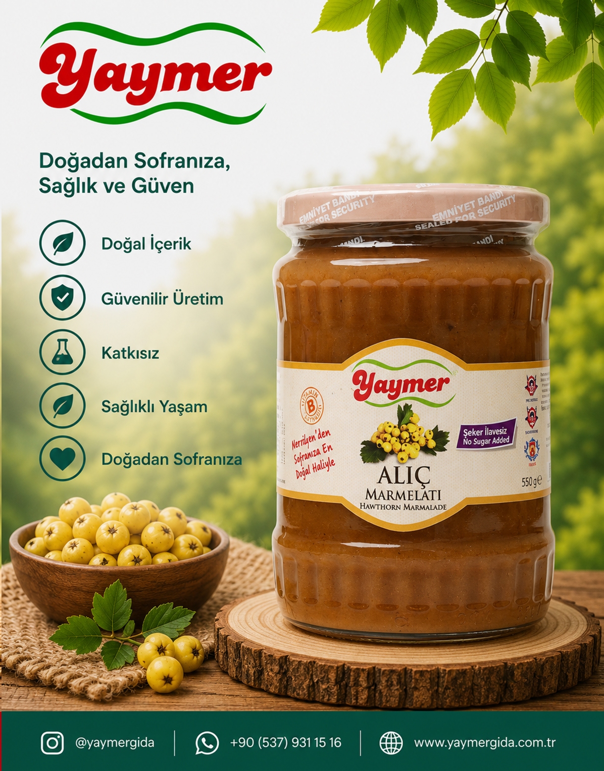 Yaymer Gıda | Doğal Marmelat, Sirke ve Katkısız Ürünler