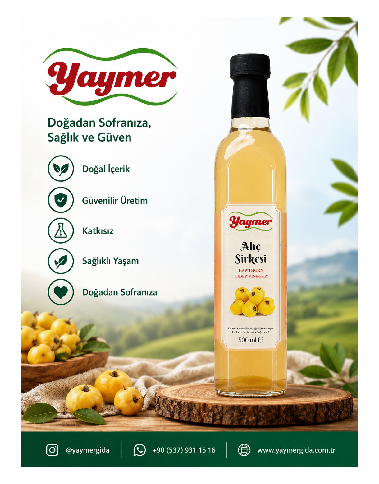 Yaymer Gıda | Doğal Marmelat, Sirke ve Katkısız Ürünler
