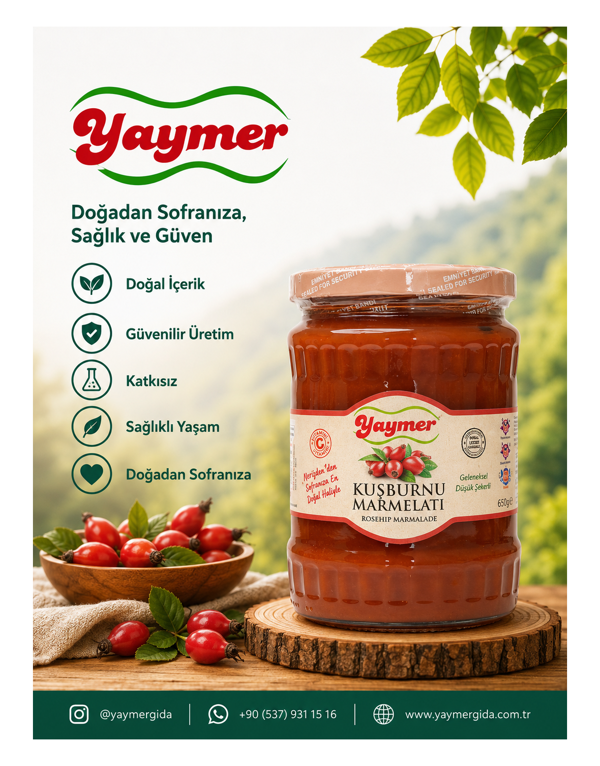 Yaymer Gıda | Doğal Marmelat, Sirke ve Katkısız Ürünler