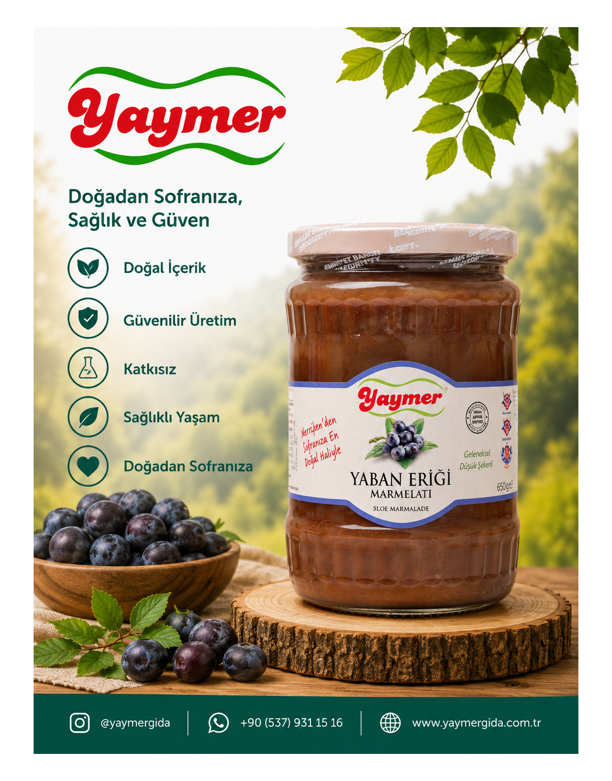 Yaymer Gıda | Doğal Marmelat, Sirke ve Katkısız Ürünler