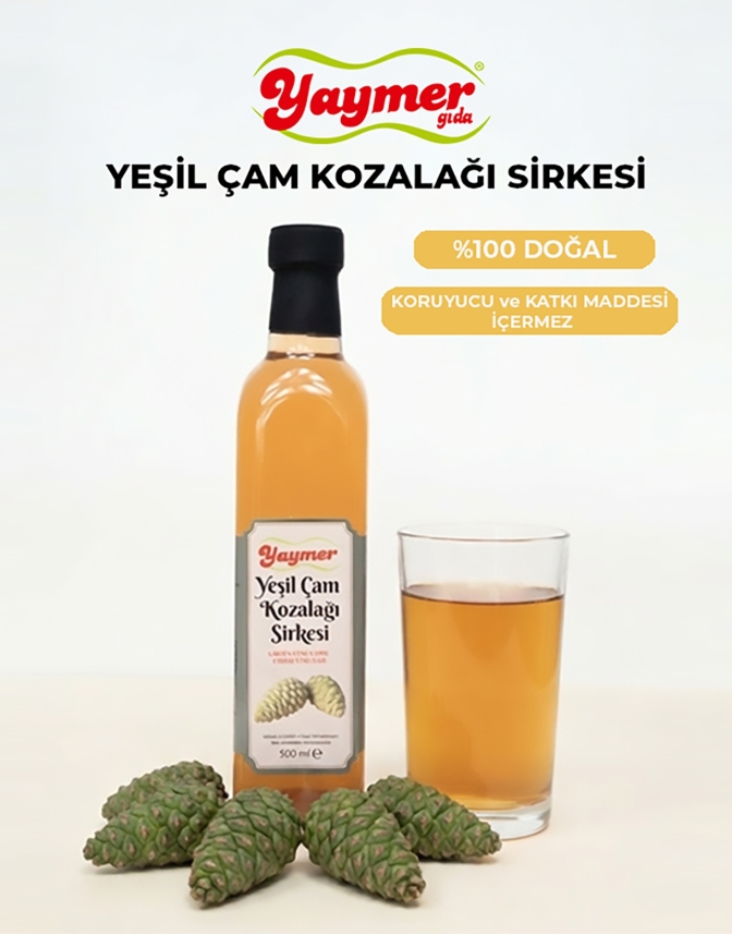 Yeşil Çam Kozalağı Sirkesi - 500 ml