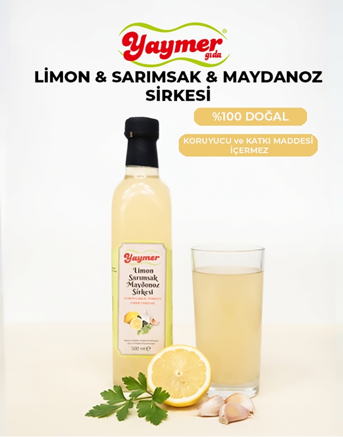 Limon, Sarımsak, Maydanoz Sirkesi - 500 ml