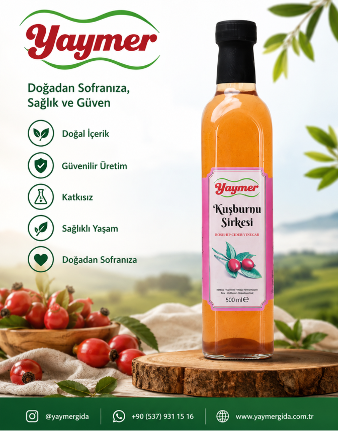 Kuşburnu Sirkesi - 500 ml