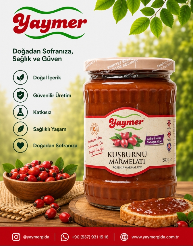 Kuşburnu Marmelatı Diyet - 580 gr