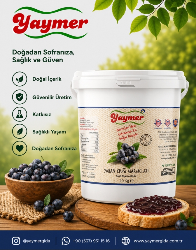 Yaban Eriği Marmelatı - 10 kg