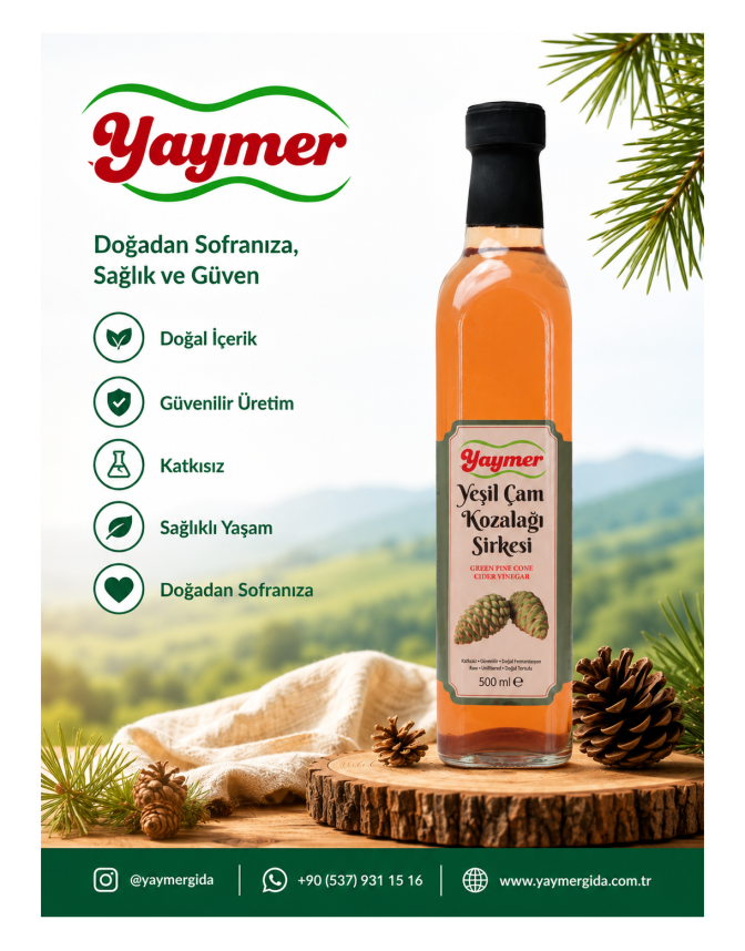 Yeşil Çam Kozalağı Sirkesi - 500 ml