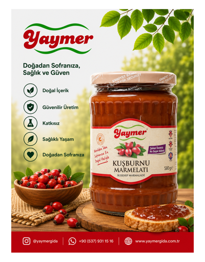 Kuşburnu Marmelatı Diyet - 580 gr