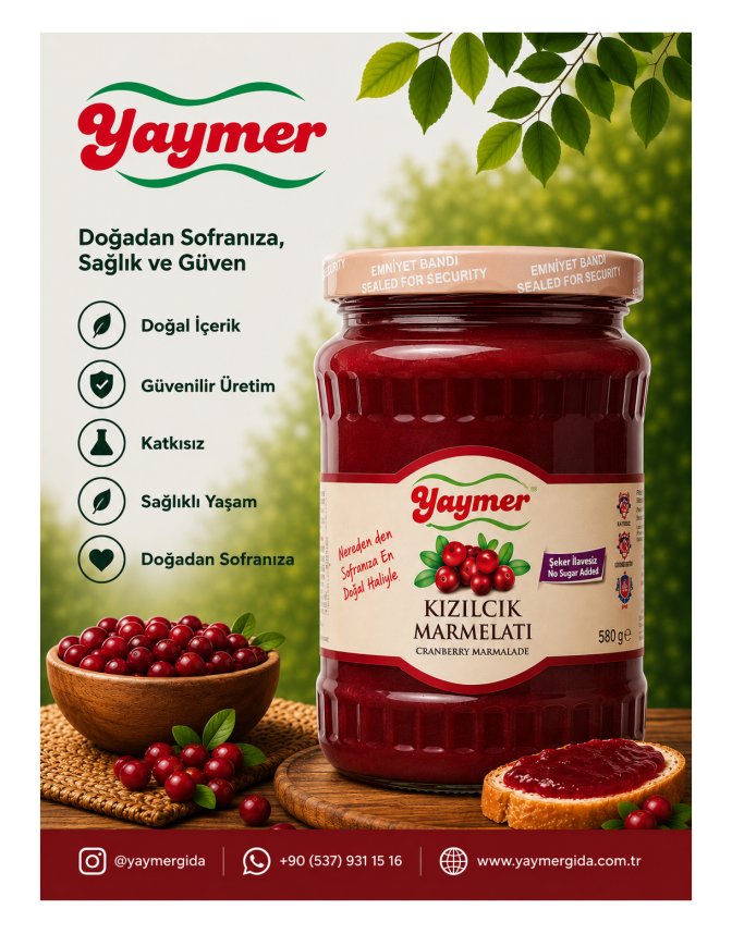 Kızılcık Marmelatı Diyet - 580 gr