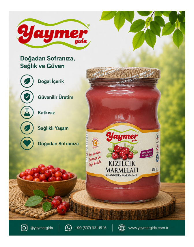Kızılcık Marmelatı Diyet - 400 gr